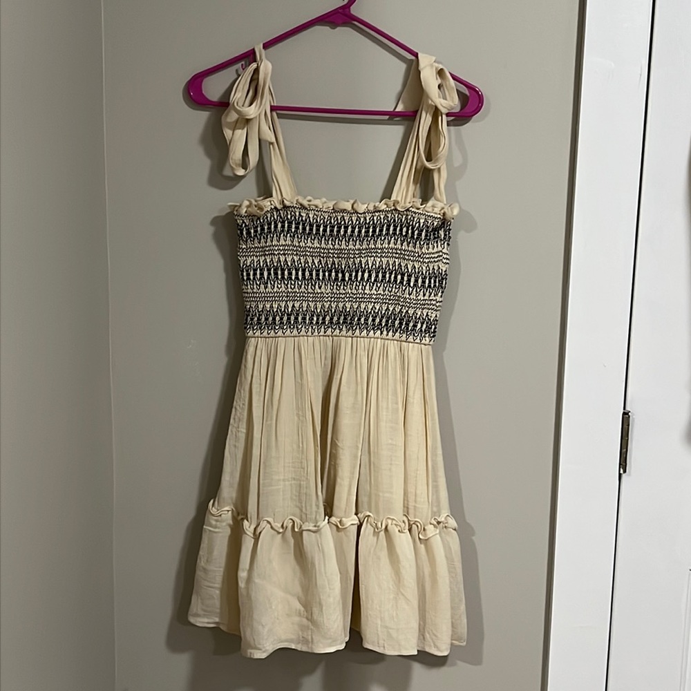 A. Calin Smocked Dress